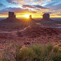 Sunrise at The View in Monument Valley